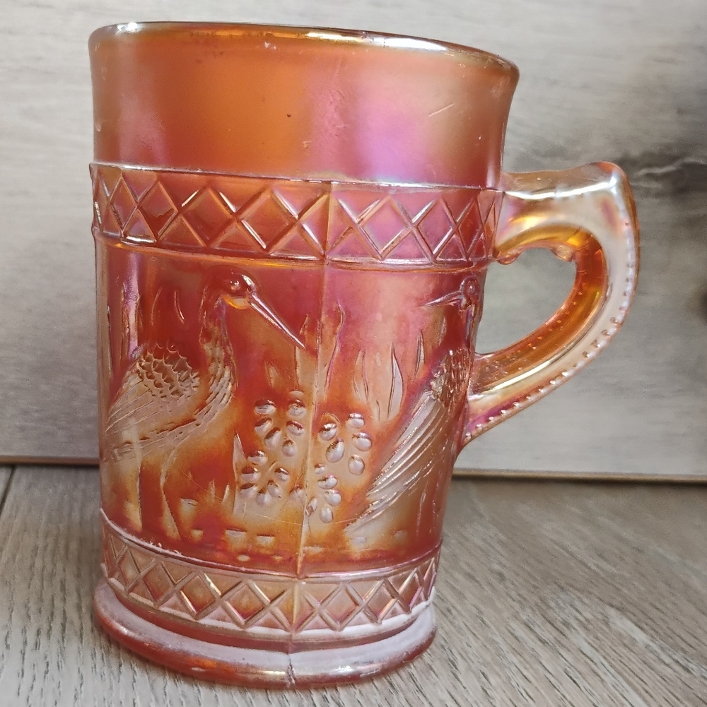1906 Duncan Crane Carnival Glass Mug Cup Antique